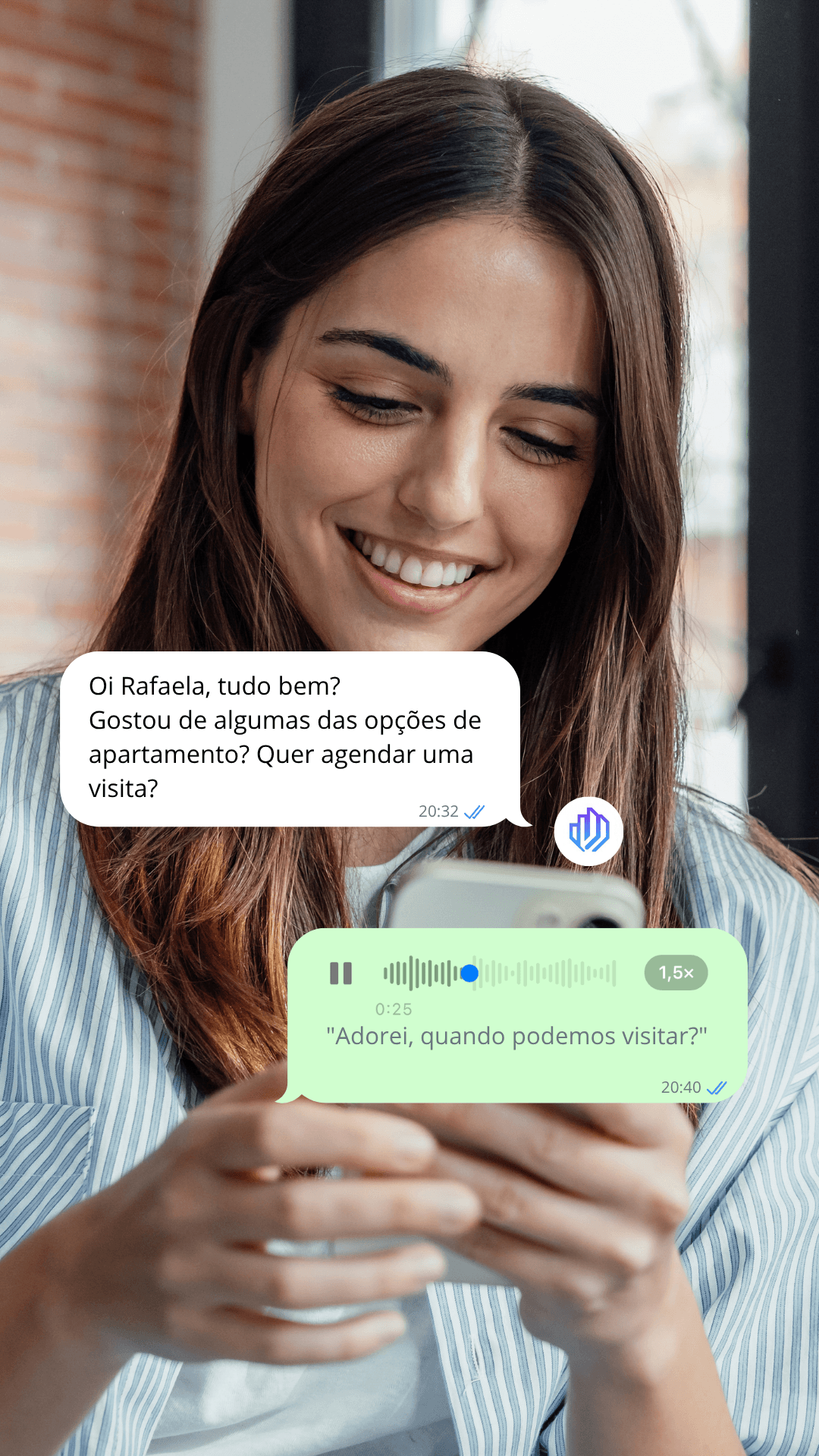 Atendimento imobiliário com IA via WhatsApp